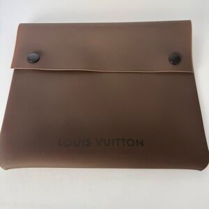 Louis Vuitton silicone snap pouch Authentic